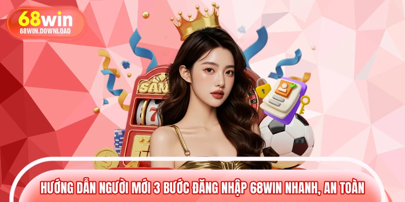 Hướng dẫn người mới 3 bước đăng nhập 68WIN nhanh, an toàn