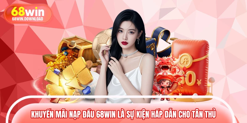 Khuyến mãi nạp đầu 68WIN là sự kiện hấp dẫn cho tân thủ